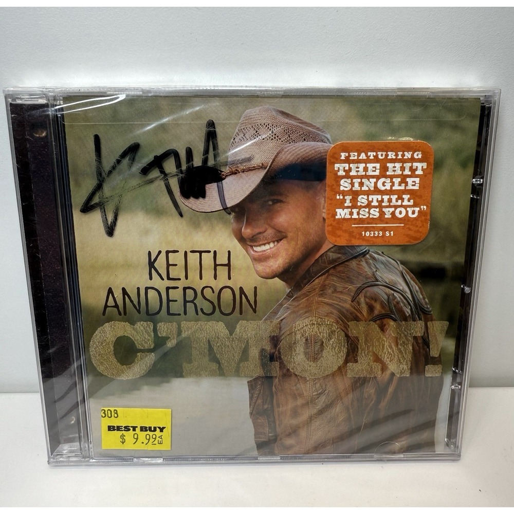 Keith Anderson Signed/autographed Cd- C'MON 2008  " I Still Miss You" SEALED NEW